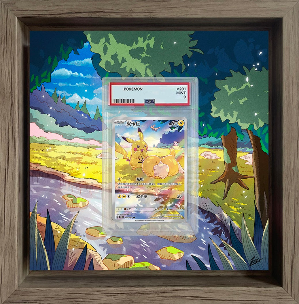 framed 151 pokemon cards Pikachu 151 Chinese – Shainy Art
